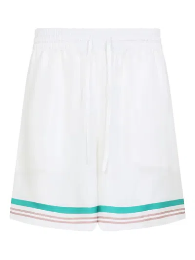 CASABLANCA CASABLANCA CASA WAY TRACK SHORTS WITH DRAWSTRING WAIST