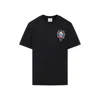 Casablanca Casa Way Mountain Printed Organic Cotton-jersey T-shirt In Black