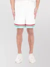 Casablanca Mens Casa Way World Series Relaxed-fit Striped Silk Shorts In White