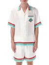 Casablanca Casa Way World Series Silk Shirt In White