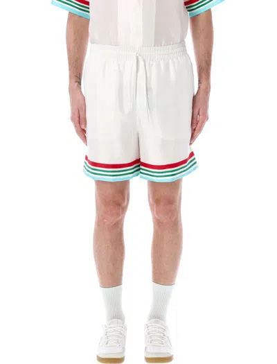 CASABLANCA CASABLANCA CASA WAY WORLD SERIES SILK SHORTS