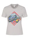 Casablanca Womens Casa Way World Series Printed Cotton-jersey T-shirt Grey