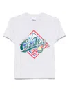 Casablanca Womens Casa Way World Series Printed Cotton-jersey T-shirt Grey In Grey