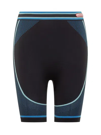 CASABLANCA CASABLANCA CASABLANCA BIKER SHORTS WITH BLUE DETAILS
