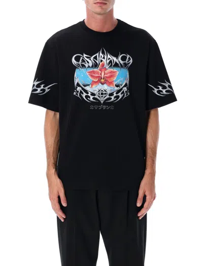 Casablanca Black Blades Oversized Graphic T-shirt
