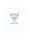 Casablanca Tennis Club Icon Short Sleeve T-shirt In White