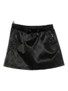 Casablanca Drawstring Patterned Mini Skirt In Blue