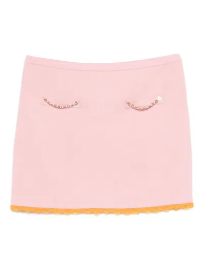 Casablanca Logo-embellishment Mini Skirt In Multi