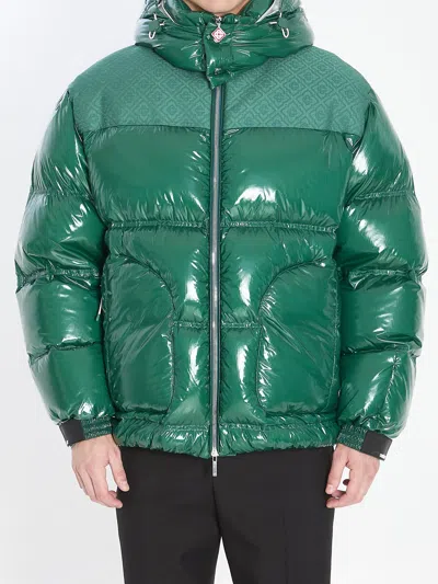 CASABLANCA CASABLANCA CASABLANCA NYLON DOWN JACKET GREEN