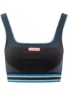 Casablanca Sports Top With Azure Details In Blue