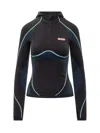 Casablanca Technical Hoodie With Contrasting Details In Black