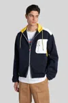 Casablanca Casual Jacket In Blue Polyester In Blue