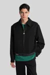 Casablanca Wool-twill Track Jacket In Black