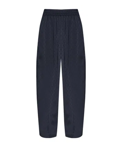 Casablanca Casual Pants With An Elastic Waistband In Blue