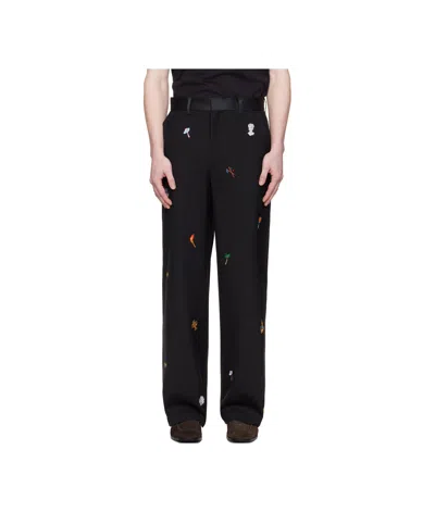 Casablanca Casual Pants With Belt Loops In Black
