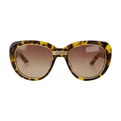 Casablanca Cat Eye Sunglasses In Brown Acetate