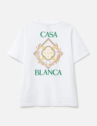 Casablanca Championship Diamond T-shirt In White