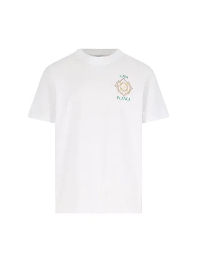 Casablanca Championship Diamond T-shirt In White