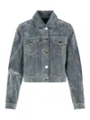 Casablanca Light Blue Cotton Blend Jacket In Light Blue