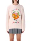 Casablanca Character Intarsia Knit In Pink