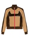 Casablanca Chenille Panelled Track Jacket In 褐色