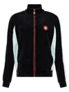 Casablanca High Collar Sweatshirt Featuring Contrast Panels In Black