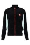 Casablanca High Collar Sweatshirt Featuring Contrast Panels In Black