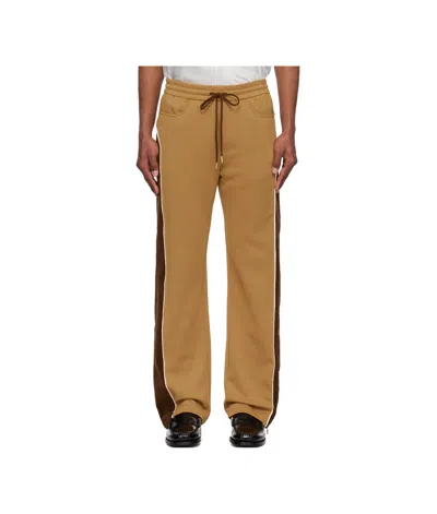 Casablanca Chenille Track Pants In Brown
