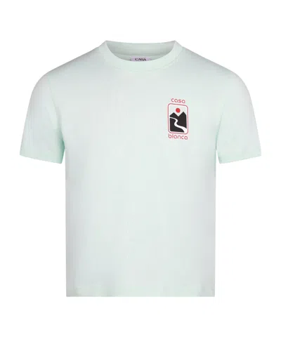 Casablanca Chestlogo Printed Tshirt In White