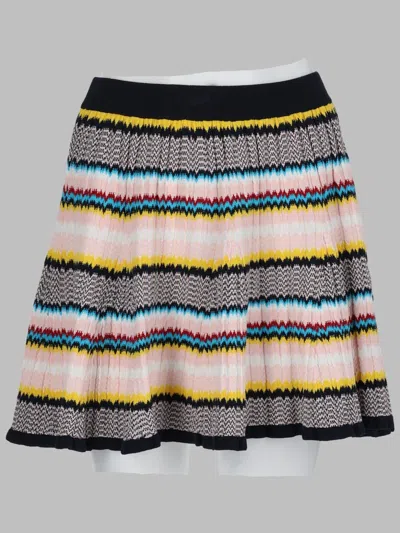 Casablanca Chic Multicolour Mini Skirt For Women In Black