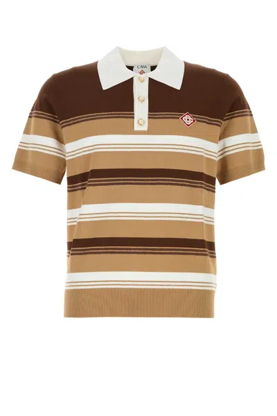 Casablanca Chicano Striped Polo