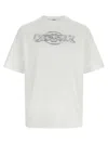 Casablanca Oversize Crew Neck T-shirt With Graphic Print In Multi