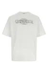 Casablanca Oversize Crew Neck T-shirt With Graphic Print In White