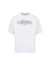 Casablanca Oversize Crew Neck T-shirt With Graphic Print In White
