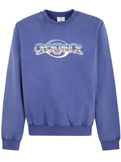 CASABLANCA CASABLANCA "CHROME TEXT" PRINTED SWEATSHIRT CLOTHING