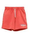 Casablanca Chrome Text Printed Sweatshorts In Purple