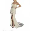 Casablanca Ciara Wedding Gown In Ivory/nude In Neutral