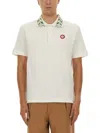 Casablanca White Organic Cotton Polo Shirts In White