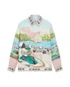 Casablanca Mens The Art Of Racing Classic Long-sleeve Silk Shirt In Multi