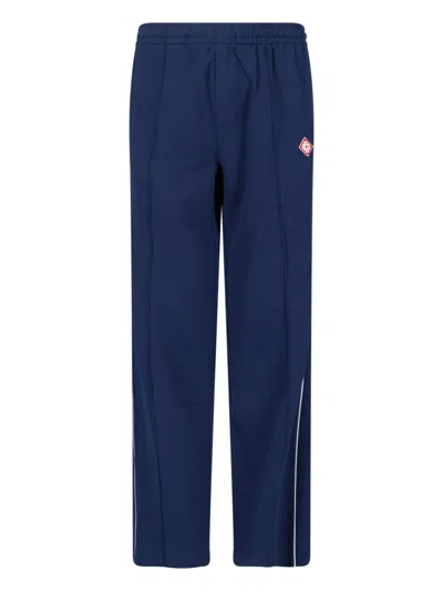 Casablanca Classic Tailored Trousers With Straight Leg Design In Blue