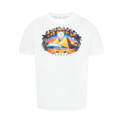 Pre-owned Casablanca Classic T-shirt 'white' | Men's Size M