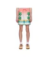 Casablanca Palms Tennis Club Twill Shorts In Nude