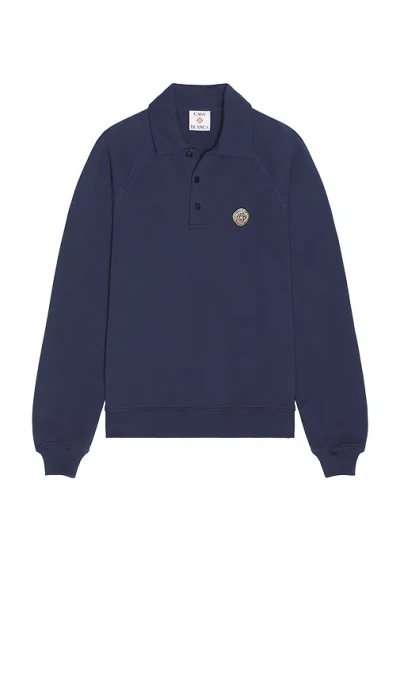 Casablanca Collar Sweatshirt In Blue