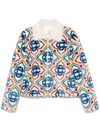 Casablanca Collared Faux-fur Jacket In White