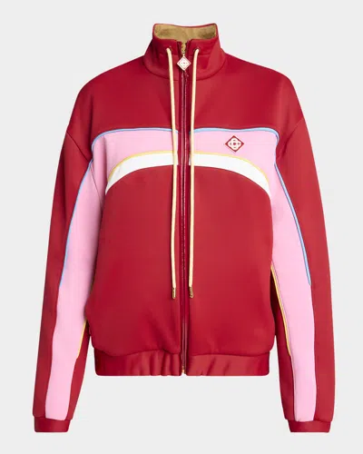 CASABLANCA COLORBLOCK OVERSIZED TRACK JACKET