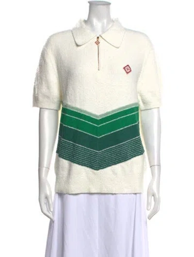 Pre-owned Casablanca Colorblock Pattern Sweater In Neutrals