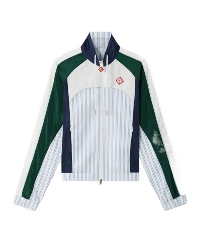 Casablanca Color-block Striped Sports Jacket In Multi