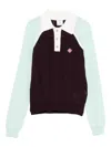 Casablanca Colourblock Polo Top In Multi