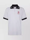 Casablanca Oversized Polo Shirt Featuring Pointed Collar In White