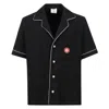 Casablanca Mens Towelling Monogram Shirt In Black